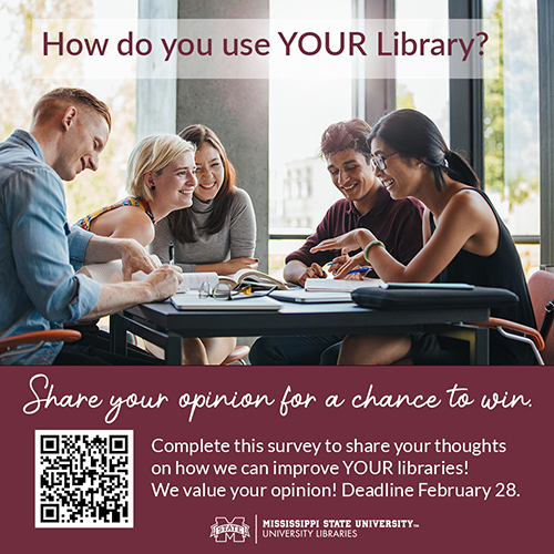 MSU Libraries survey promotional graphic