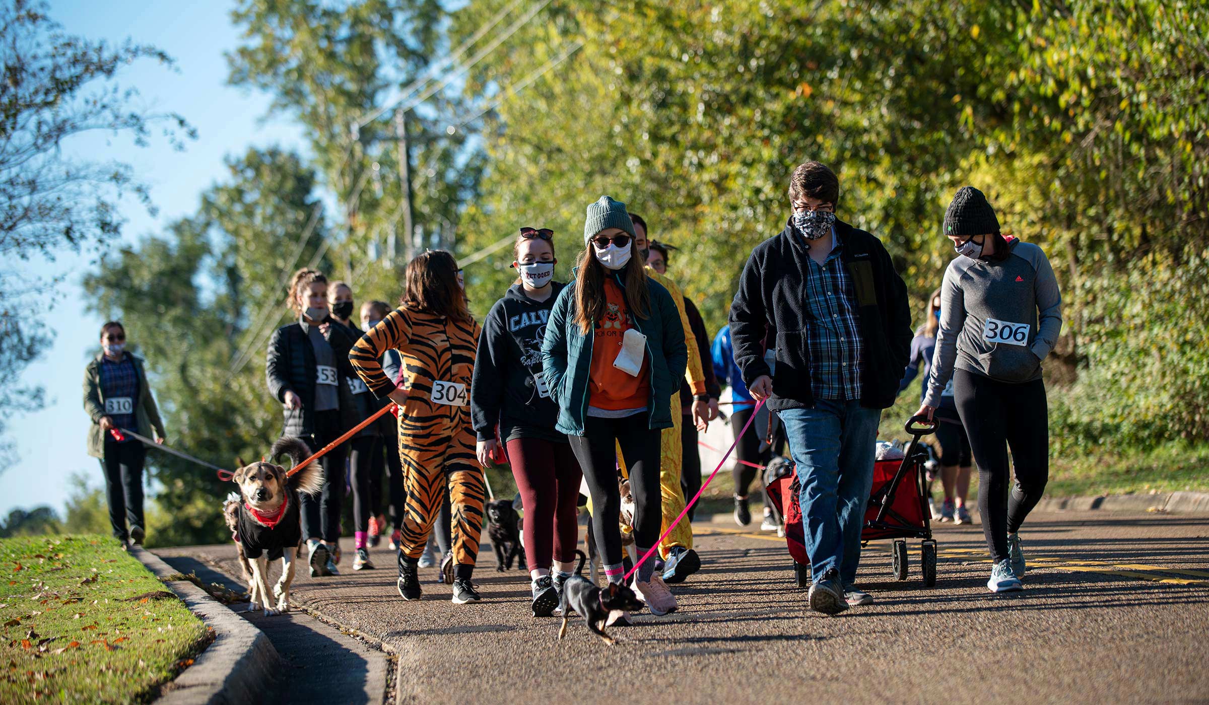 Vet Students participating during the 5k event