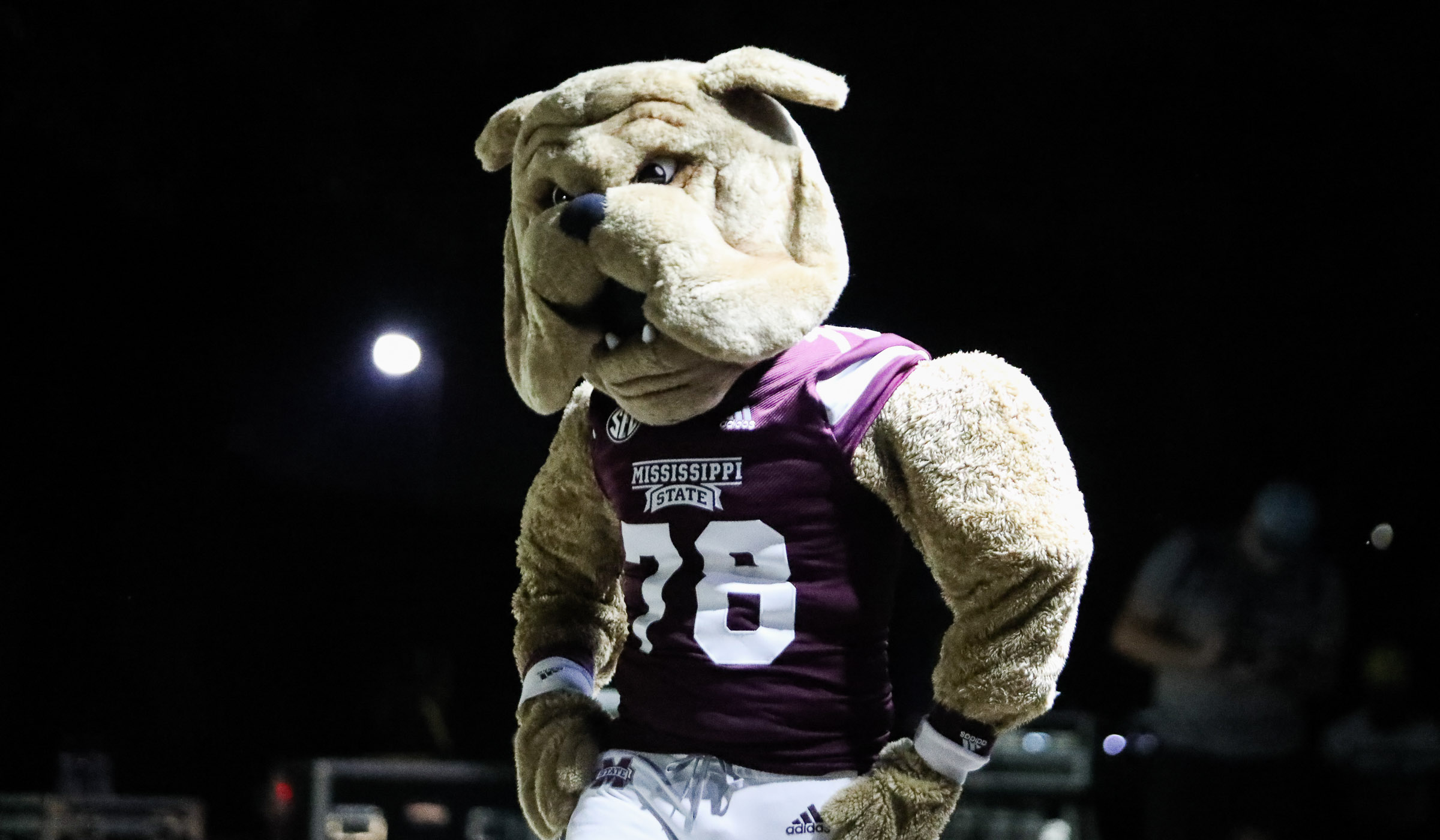 Bully mascot at Cowbell Yell