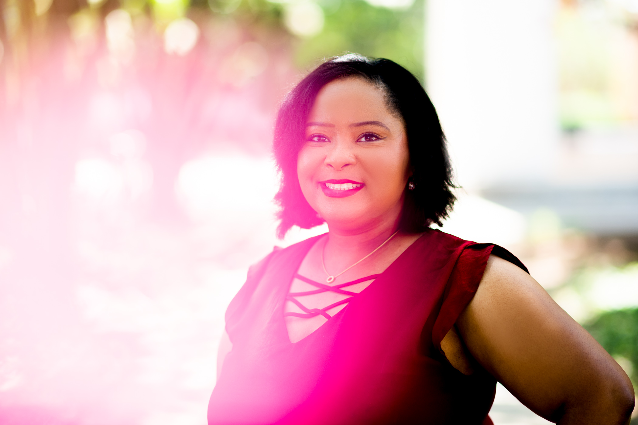 Kassondra Harris, pictured outside on the MSU campus