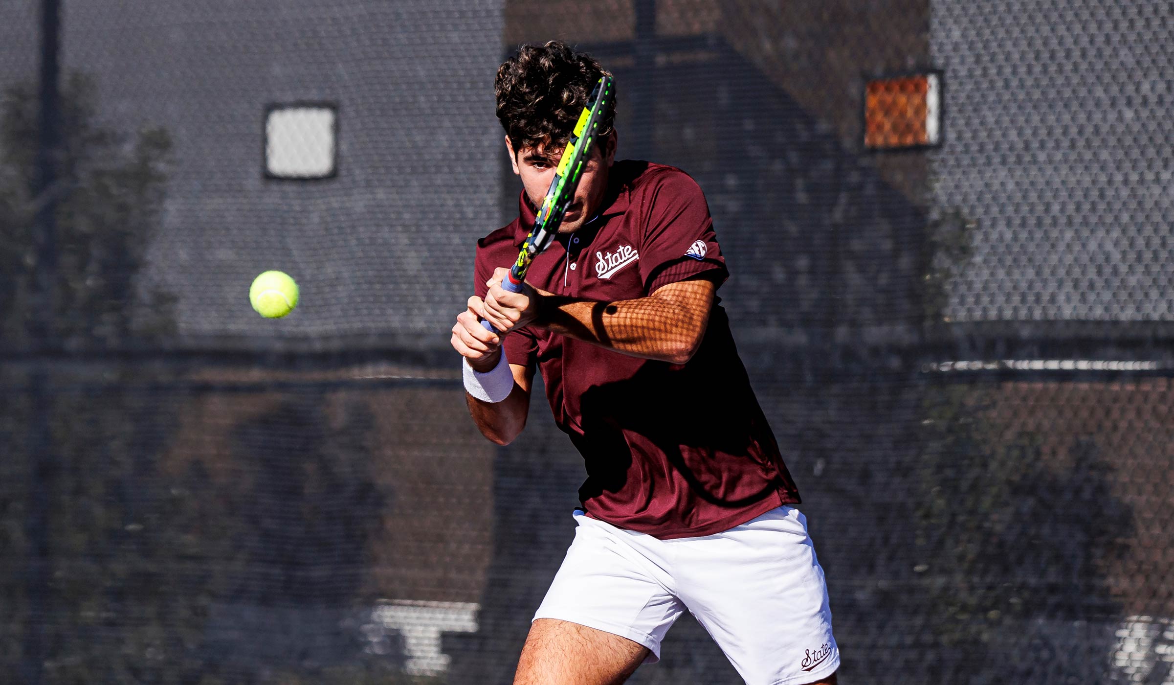 Mississippi State&#039;s Roberto Ferrer Guimaraes during the match