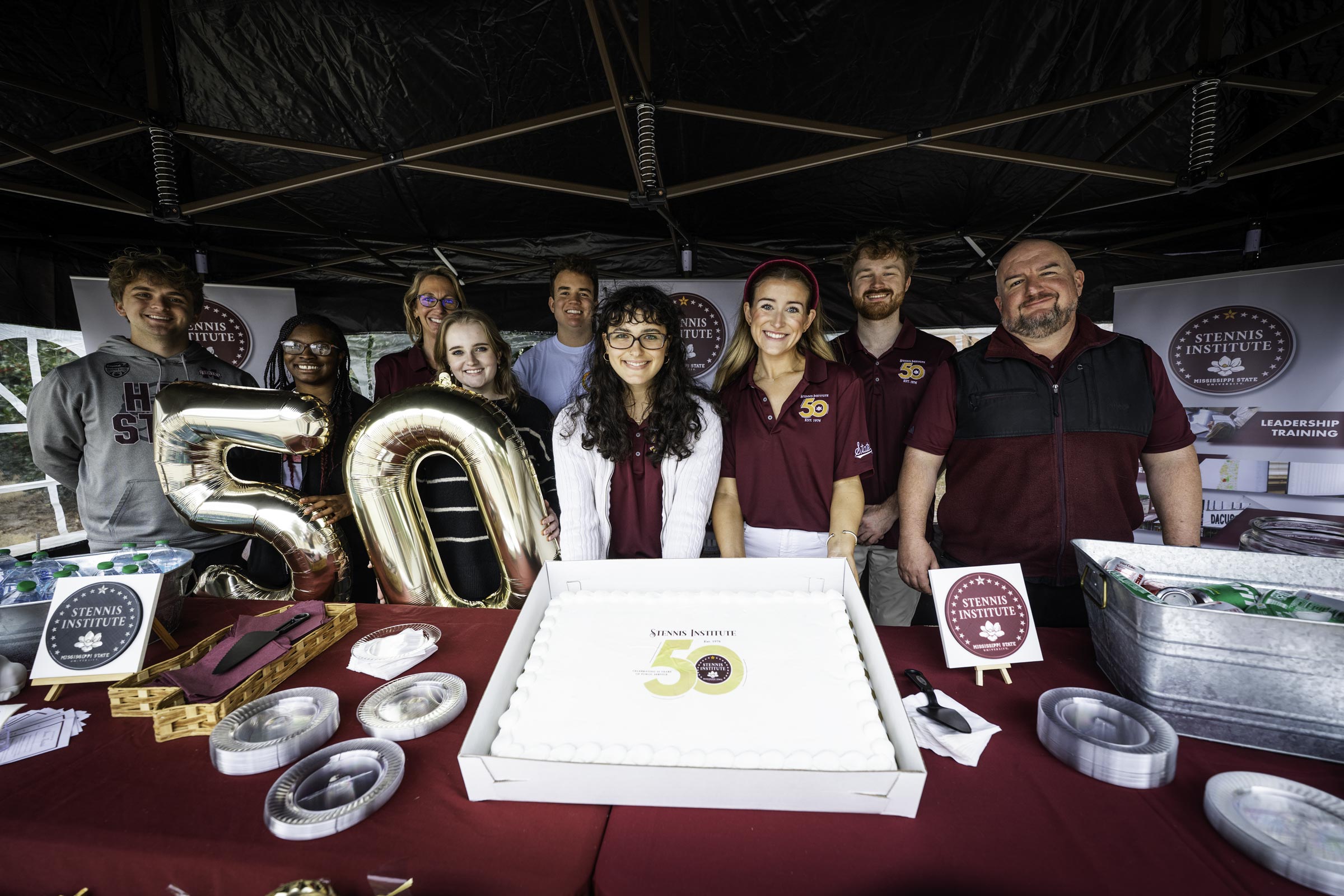 MSU's John C. Stennis Institute of Government and Community Development welcomes students, faculty, and staff to celebrate 50 years of service and research Tuesday [Feb 10] afternoon. Established on February 9, 1976, the Institute was created to strengthen Mississippi's state and local governments, advancing the mission through applied research, training, technical assistance and civic education. The milestone celebration will continue with a formal anniversary event on April 16 at The Mill at MSU.