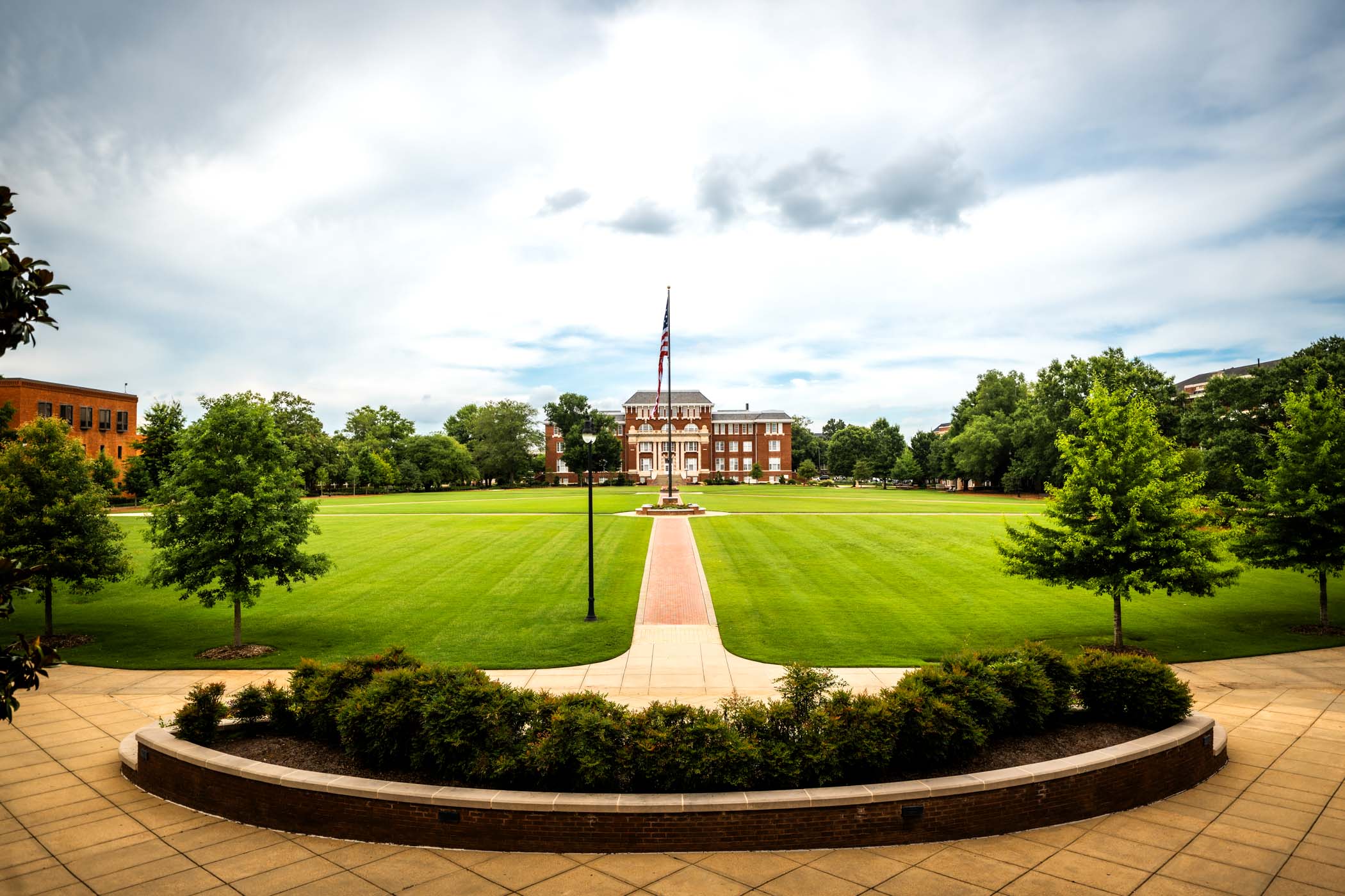 MSU's iconic Drill Field sits empty on Wednesday [May 27] afternoon, experiencing less foot traffic than just a few weeks ago when students crossed back and forth before the end of the semester. The loneliness won't last long, though, with summer orientation sessions starting in early June, bringing enthusiastic future Bulldogs to campus to prepare them for their exciting next chapter.