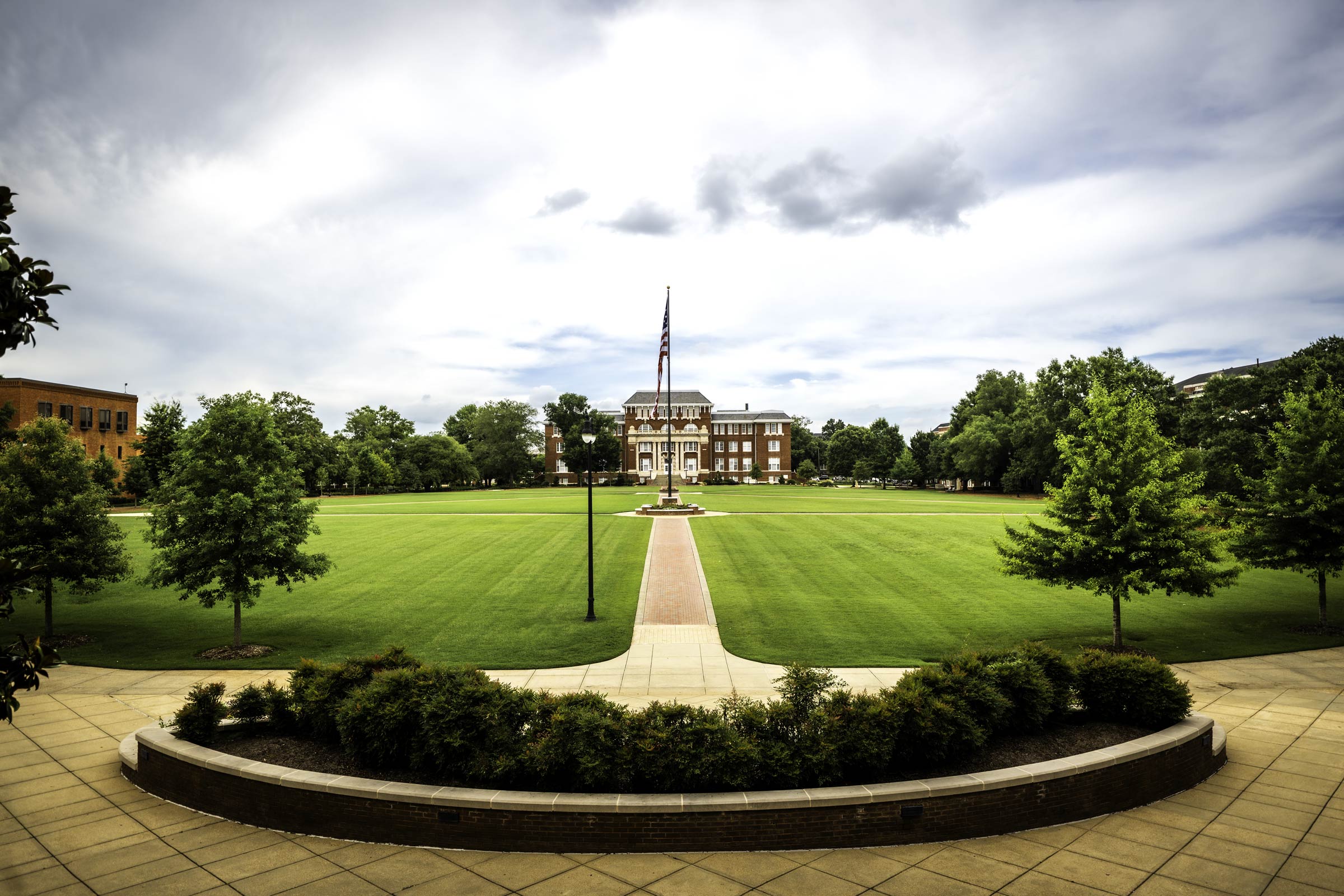 After the close of the spring semester and graduation ceremonies earlier this month, Mississippi State’s iconic Drill Field experiences a peaceful moment Wednesday [May 27]. Campus activities, including freshman and transfer student orientation sessions on June 5 and the start of the summer term on June 8, will increase next month as new and returning Bulldogs begin new chapters in their academic careers.