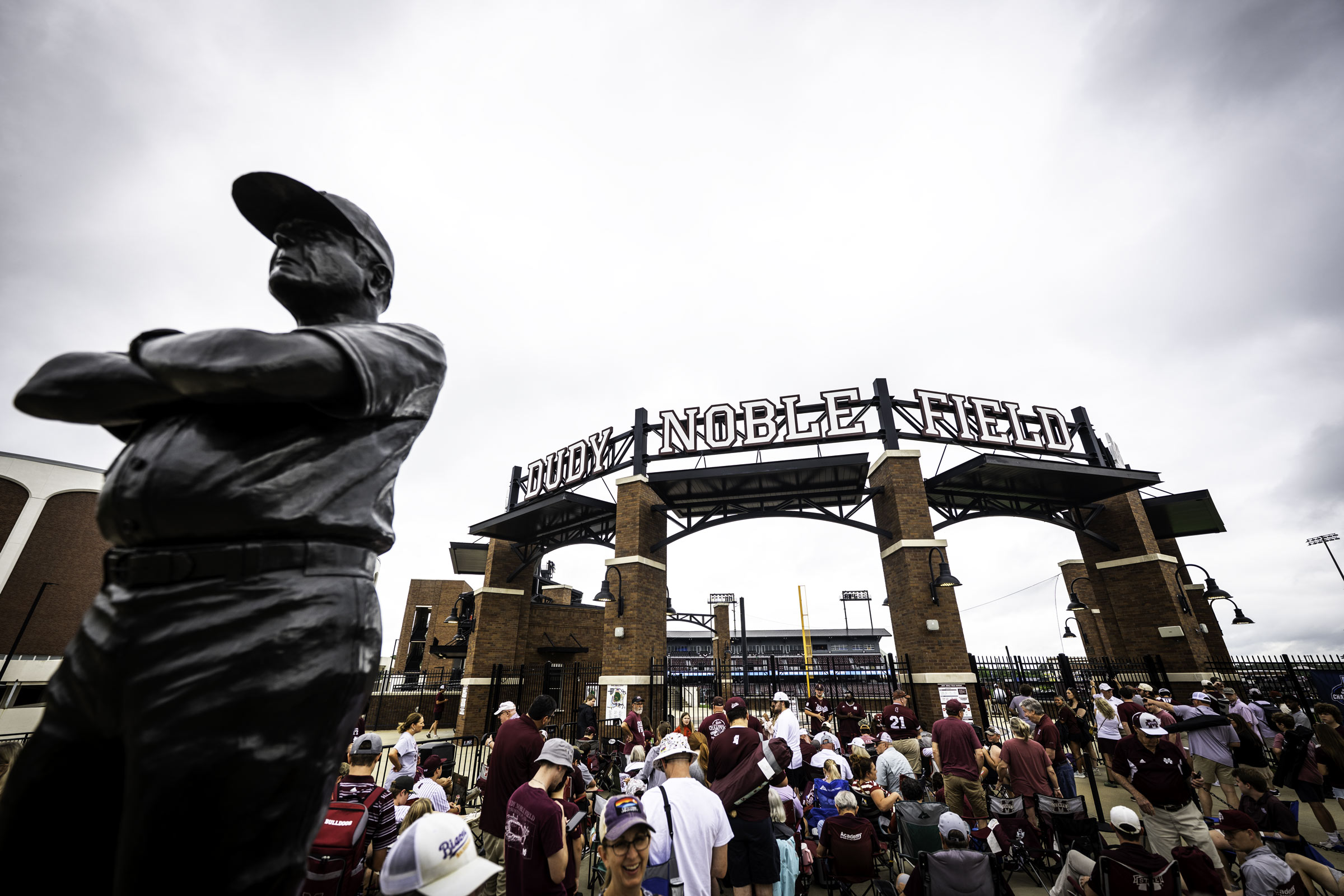 Loyal fans in maroon and white line up outside the gates of Dudy Noble Field Friday [May 29] afternoon as postseason baseball returns to Starkville. MSU hosts one of the NCAA Division I Baseball Tournament’s 16 regional sites this weekend, bringing together the Diamond Dawgs, Cincinnati, Louisiana and Lipscomb for the four-team, double-elimination Starkville Regional. With a trip to the NCAA Super Regionals on the line, the road to Omaha begins at The Dude.