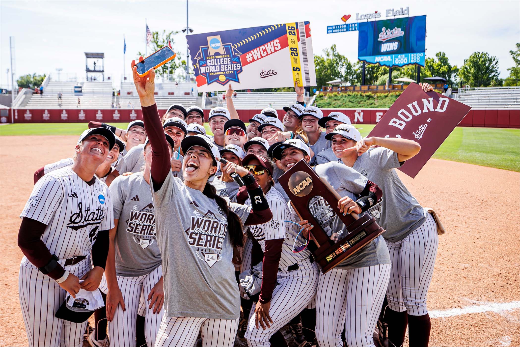 For the first time in school history, Mississippi State Softball is heading to the Women's College World Series. Junior pitcher Delainey Everett got her first start of the season for the Bulldogs and pitched a shutout in a dominating 6-0 Super Regional win against eight-time national champion Oklahoma University. The Bulldogs will face the Texas Tech Raiders in Oklahoma City Thursday (May 28).