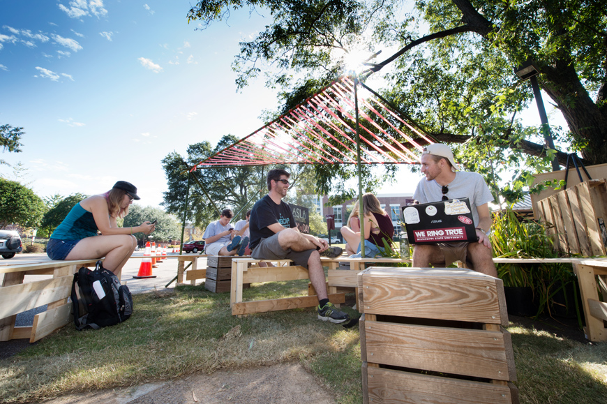 PARK(ing) Day by MSU student chapter of the American Society of Landscape Architects