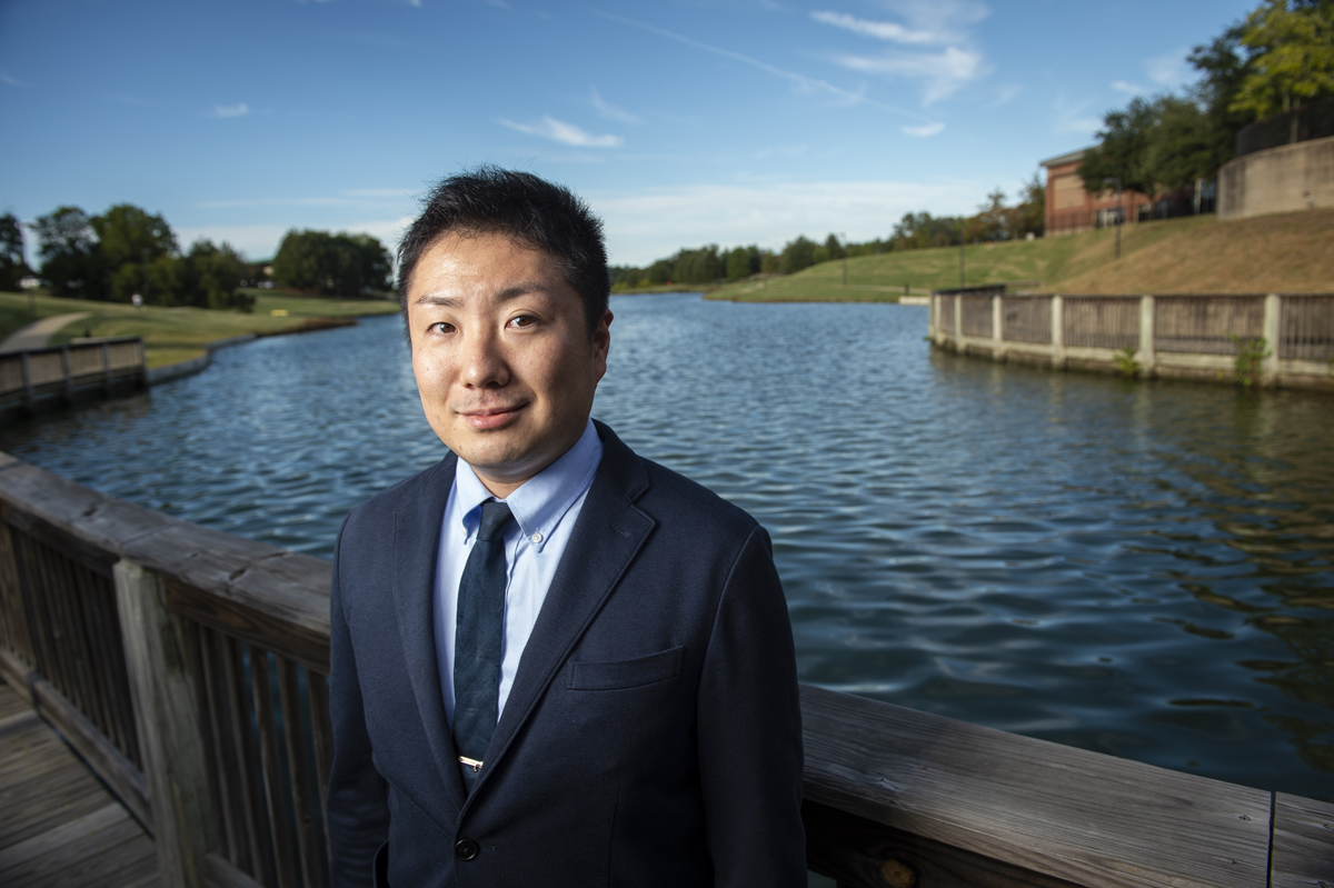 Kei Mamiya, pictured in front of Chadwick Lake.