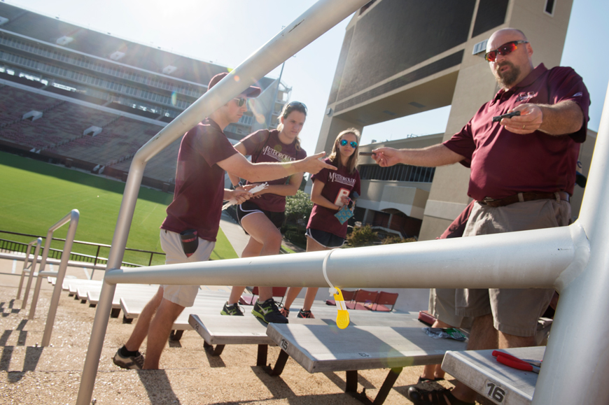 Meteorology Department Researching Temperatures in Davis Wade Stadium