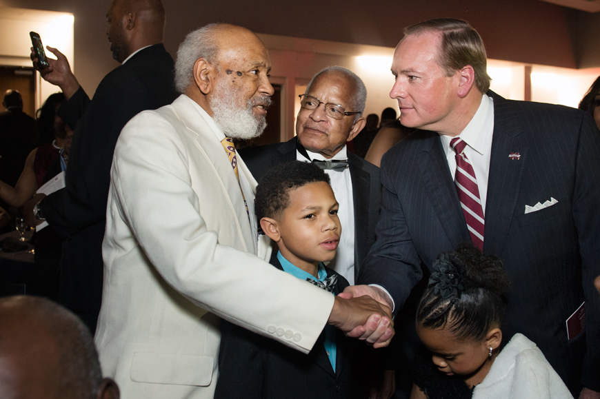 Black Alumni Weekend 2016 Gala - James Meredith, Dr. Richard Holmes, and President Keenum