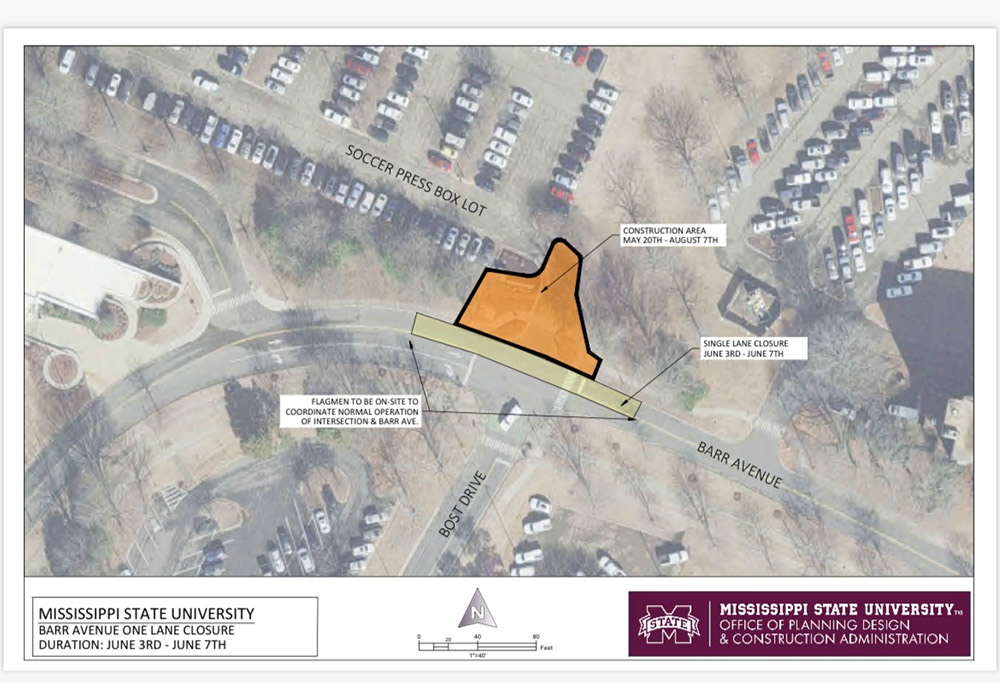 Barr Avenue construction map