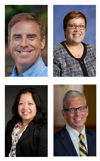 Finalists for the vice president for Student Affairs position at Mississippi State are, top row (l to r), Hallenbeck and Hyatt; bottom row, Secuban and Stackman. 