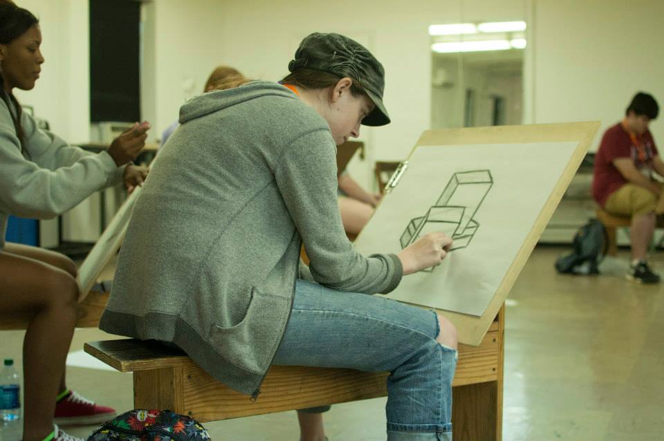 Emily C. Koch, now a freshman art major from Ocean Springs, was among high school students taking part last year in MSU's INvision summer art camp. 