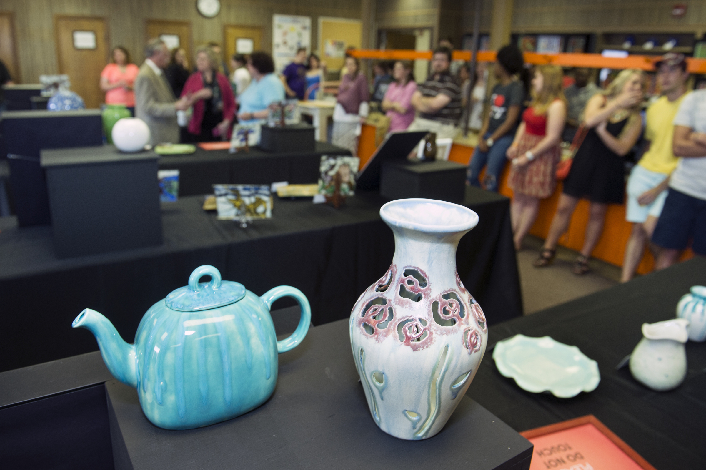 These ceramic items were among a wide variety of pieces created by MSU students during the spring semester history of arts and crafts course.