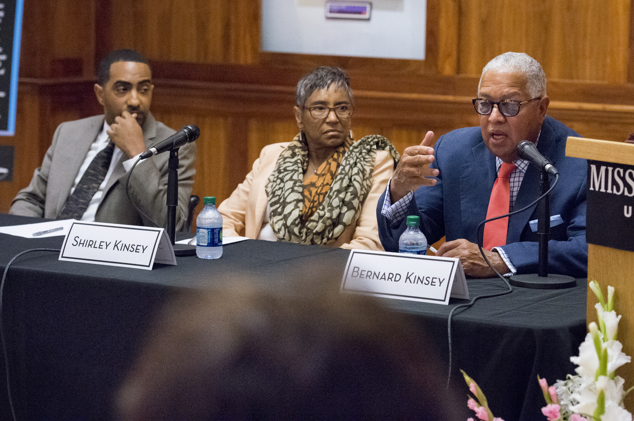 From left, Khalil, Shirley and Bernard Kinsey