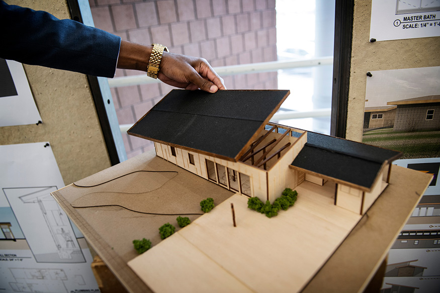 A model of a winning house design.