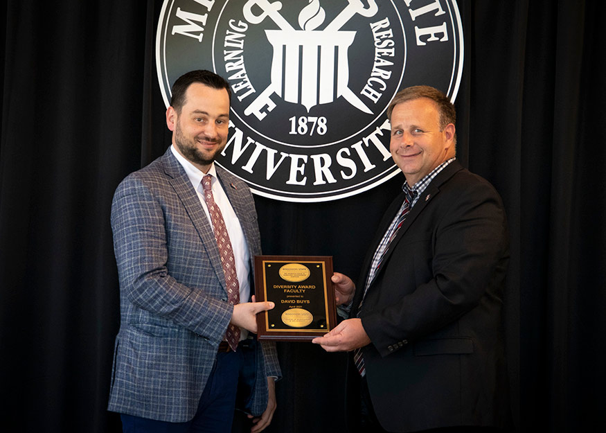 David Buys, CALS/MAFES Faculty Diversity Award winner, and Scott Willard 