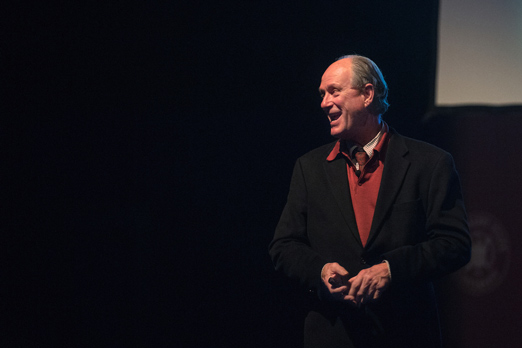 Undersea explorer Robert Ballard speaks to a Mississippi State audience Feb. 7 as part of the MSU Student Association’s Global Lecture Series. (Photo by Beth Wynn)