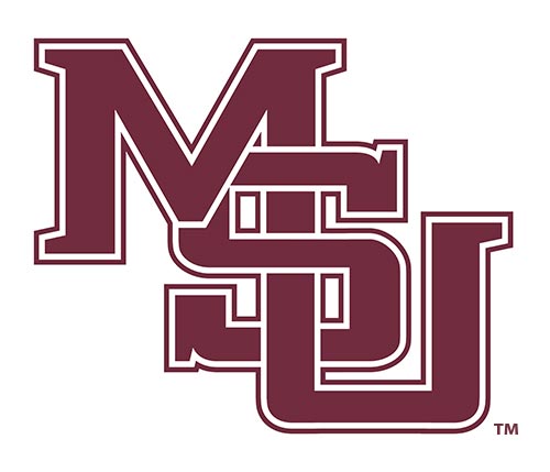 Interlocking MSU vintage logo from the College Vault collection