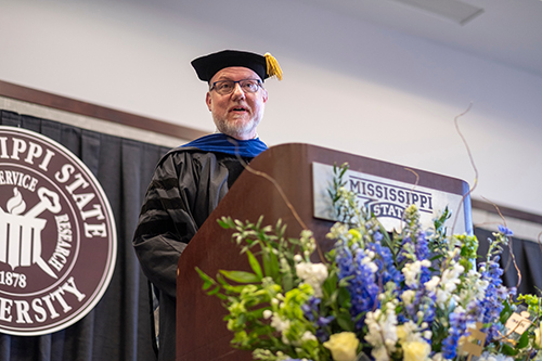 Robert M. West pictured at a Phi Beta Kappa induction ceremony. 