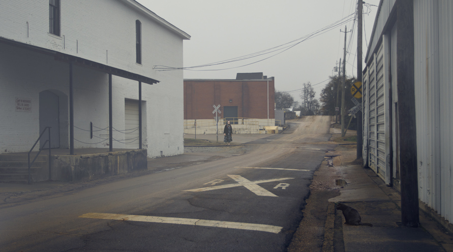 Railroad Crossing, 12x21.5,” Archival Inkjet Print, 2016. (Photo by Dominic Lippillo)