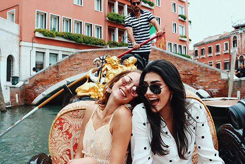 Study abroad students in Venice, Italy