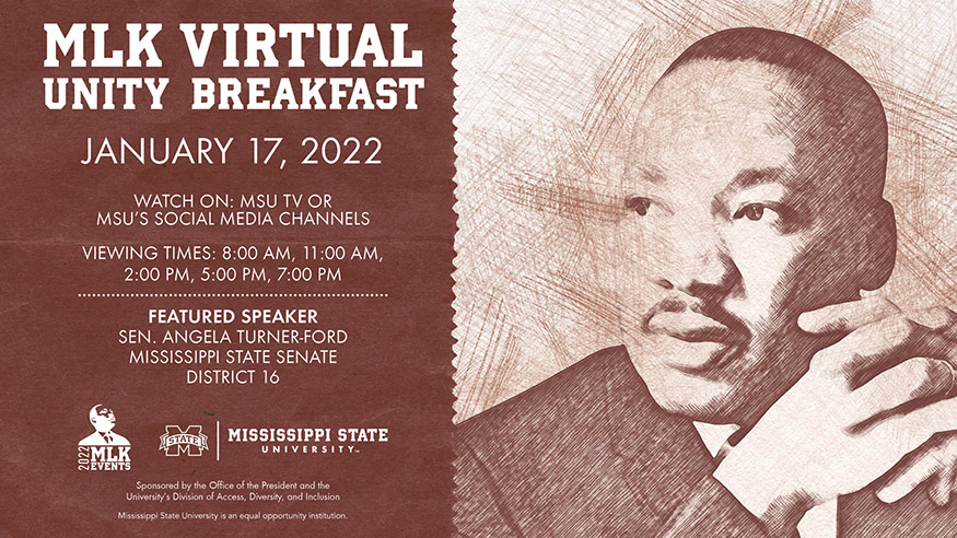 MLK Jr. Unity Day virtual event graphic