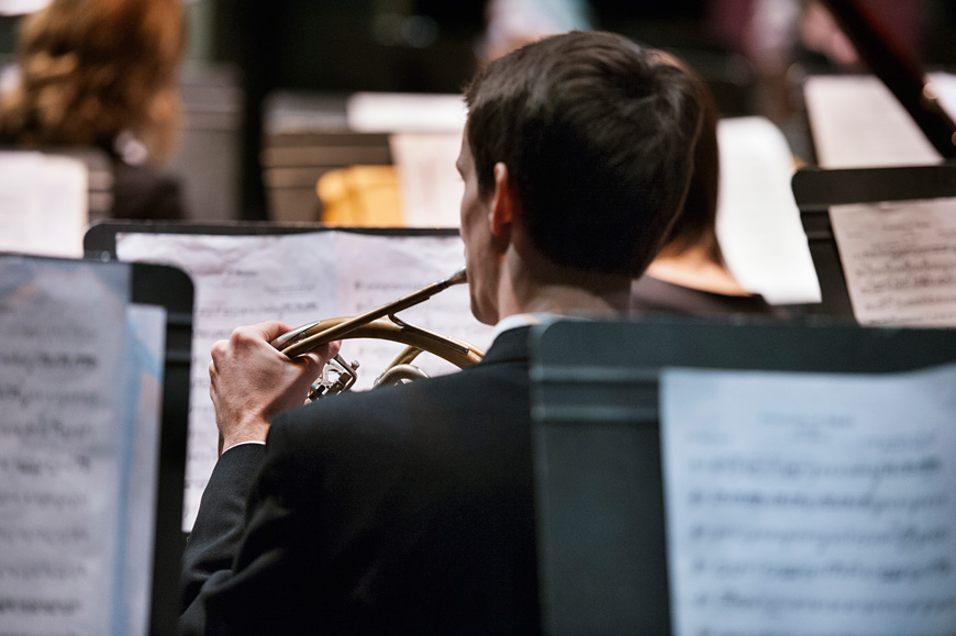 Mississippi State’s Wind Ensemble invites all to its Tuesday [Nov. 17] evening concert honoring America’s veterans in McComas Hall. (Photo by Megan Bean)