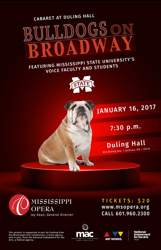 Bulldogs on Broadway flier