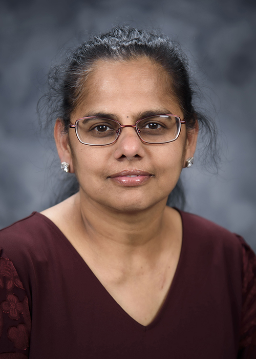 Studio portrait of Bindu Nanduri