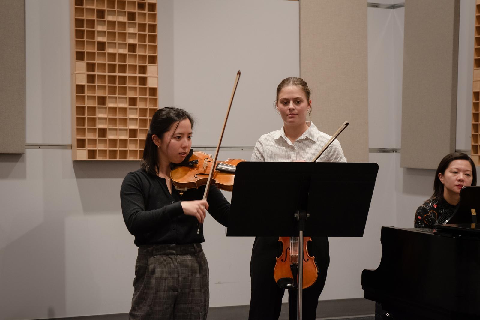 MSU students received instruction from renowned guest artists during recent masterclasses. (Photo by Madeline Blackburn)