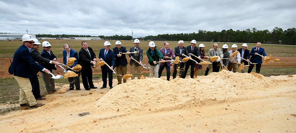 Groundbreaking of the Northern Gulf Aquatic Food Research Center, March 10