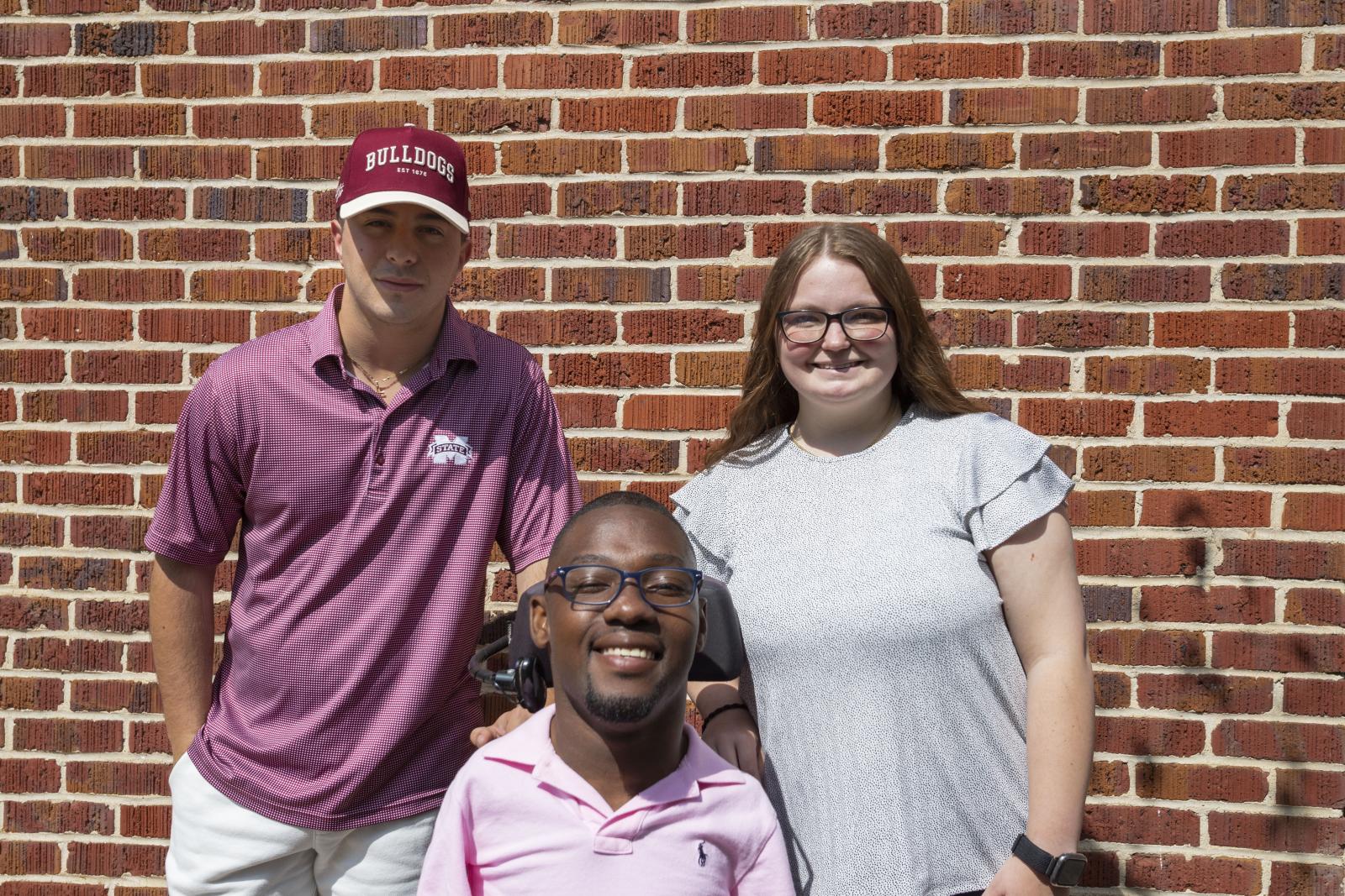 MSU’s graduating photography seniors (pictured from left) Nathan Streeter, Kendrell Daniels and Haley Myrick will showcase their work in a thesis exhibition April 28-May 3 at the Visual Arts Center Gallery.