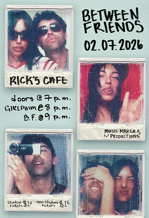 Between Friends concert promotional graphic