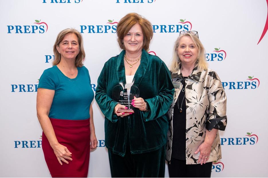 three women standing at PREPS conference