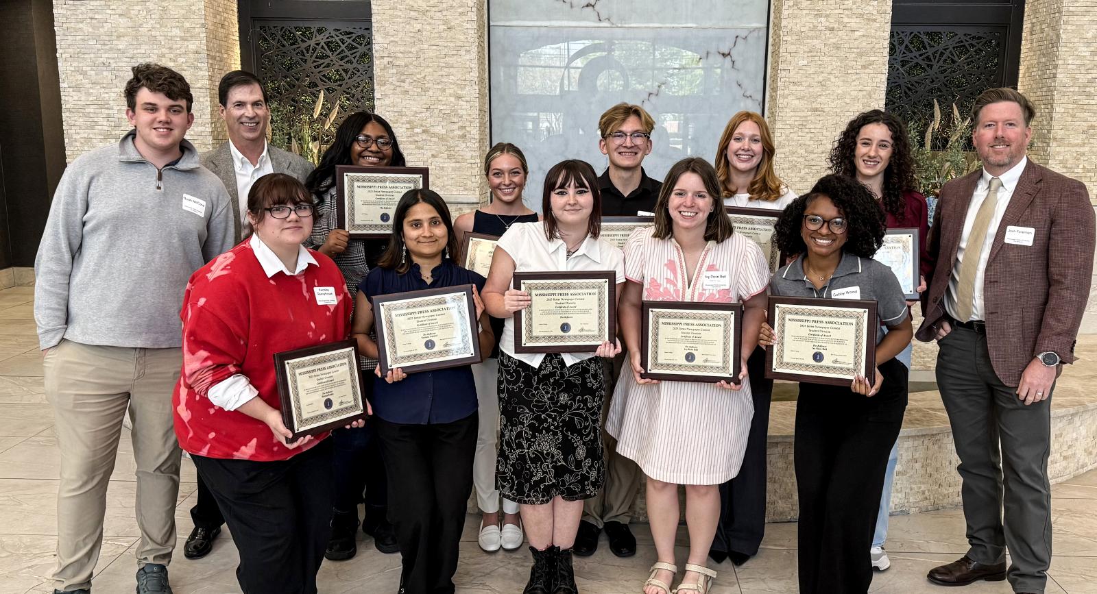 Group photo of The Reflector team